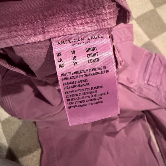 American Eagle Purple Cargo Pants - Picture 2 of 2